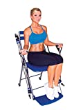 Chair Gym - The Total Body Workout  All in One Compact, Portable and Easy to Use At Home Exercise System, Includes 5 Instructional DVDs + Bonus Twister Seat Ab Attachment, As Seen on TV  Blue