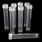 Z-Color 10pcs 10ml Lab Plastic Frozen Test Tubes Vial Seal Cap Container for Laboratory School Educational