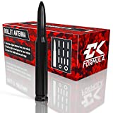 CK Formula 50 Cal Bullet Antenna for Trucks, 5.5 Black Automotive Antenna Replacement, AM/FM Radio Compatibility, Solid 6061 Aluminum Grading, Anti Theft Design, Car Wash Safe, Universal Fit, 1 Piece