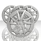 Auto Reflections Set of 4 16" 10 Spoke Wheel Covers for Toyota Prius V 2012-2017 - Silver