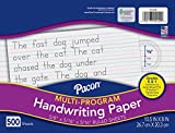 Pacon Multi-Program Handwriting Paper, 10 1/2" X 8", D'Nealian Grade K, Zaner-Bloser Grade 1, 500 Sheets