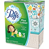 Puffs Puffs plus lotion facial tissues, 3 family boxes, 116 tissues per box, 348 Count,116 Count (Pack of 3)