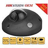 4MP PoE Security IP Camera - Mini Dome,Indoor and Outdoor,Wide Angle 2.8mm Lens,Built in Microphone, SD Card Slot Audio Alarm in/Out Compatible with Hikvision DS-2CD2543G0-ISB English Version