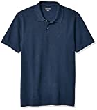 Amazon Essentials Men's Slim-Fit Cotton Pique Polo Shirt (Limited Edition Colors), Blue, Large