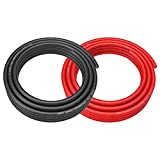 ROCKRIX 4 Gauge 25ft Black and 25ft RED Car Audio Power Ground Soft Touch Wire Cable