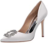 Badgley Mischka Women's Cher Pump, Soft White, 8 M US