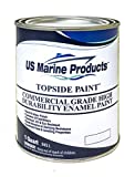 US Marine Products LLC Commercial Grade Topside Paint Semi-Gloss White Quart