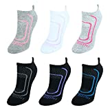 Fruit of the Loom Cool Zone Arch Support Women's Core 6-Pack No Show Socks