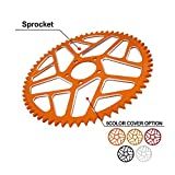 JFG RACING Sur Ron Rear Sprocket,62T Dirt Bike Rear Sprocket for Electric Dirt Bike Light Bee/Surron/Sur-Ron/Sur Ron X/Sur Ron S/X160/X260 - Orange