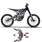 Kungfu Graphics Custom Decal Kit for Sur-Ron Light Bee X with DNM Fork Off-road Motorcycle Dirt Bike, SRX17N008-KO