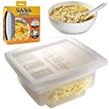 Fasta Pasta Microwave Ramen Noodle Cooker - No Mess, Sticking or Waiting For Boil - Patented Design Makes Perfect Noodles Every Time