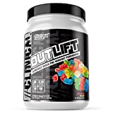 Nutrex Research Outlift Clinically Dosed Pre Workout Powder with Creatine, Citrulline, BCAA, Beta-Alanine | Intense Energy, Pumps Preworkout Supplement for Men and Women | Gummy Bear, 20 Servings