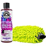 Chemical Guys CWS20716M Car Wash Starter Bundle - Extreme Bodywash & Wax Foaming Car Wash Soap, 16 oz, Grape Scent + Chenille Wash Mitt (2 Items) Works on Cars, Trucks, SUVs, RVs & More