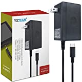 AC Adapter Charger, YCCTEAM Charger AC Adapter Power Supply 15V 2.6A Fast Charging Kit Compatible with Switch Dock/Switch and Pro Controller (Support TV Mode),Black