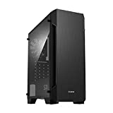 Zalman S3 ATX Mid Tower Computer PC Case, Gaming Workstation MATX ITX Case, 3X Preinstalled 120mm Fans, Full Acrylic Side Panel & Front Side Air Holes (Acrylic - 3 Fan)