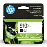 Original HP 910XL Black High-yield Ink Cartridge | Works with HP OfficeJet 8010, 8020 Series, HP OfficeJet Pro 8020, 8030 Series | Eligible for Instant Ink | 3YL65AN