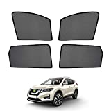 Cartist Custom Fit for Side Window Sunshades Nissan Rogue 2014-2020 (NOT for Nissan Rogue Sport) Sun Shade Protector Sun Glare and UV Rays-4 PCS