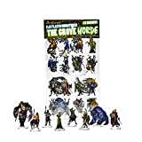 Arcknight Flat Plastic Miniatures: The Grove Horde; 31 Unique Forest-Themed Enemy Minis for DND 5e and Pathfinder; Affordable, Skinny Figurines for Dungeons and Dragons and Other Tabletop RPG Games