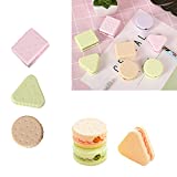 AKOAK 4 Pcs Cute Cookie Sharpener, Pencil Sharpener for Primary School Students, Creative Stationery for Children (Random Distribution of Styles and Colors, Not Optional)