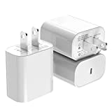 [Apple MFi Certified] iPhone Fast Charger 3Pack, iGENJUN 20W USB C Charger Wall Charger Block with PD 3.0, Compact USB C Power Adapter for iPhone 13/13 Pro/12/12 Pro, Galaxy, Pixel, AirPods Pro-White