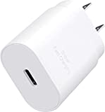 USB C 25W PD Fast Charger More Power Type C Charger Wall Plug Adapter Quick Charging Block Compatible with iPhone 13/13 Pro/13 Pro Max/iPhone 12/iPhone Mini/iPhone 11/iPad Pro/Galaxy S22/S21/S20