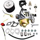 JJing Carburetor Air Filter Kit Compatible with Honda GX340 GX390 GX420 Champion Generac 389cc 420cc 439cc Harbor Freight Predator 420cc Engine Power Equipment