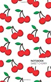 Sweet Cherry Notebook: (White Edition) Fun notebook 96 ruled/lined pages (5x8 inches / 12.7x20.3cm / Junior Legal Pad / Nearly A5)