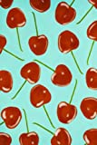 Cherry Notebook Journal: Cherries Cherry themed notebook journal, 6x9 Ruled Diary, Lined Notebook For Writing, Cherries with stems on a Blue-Green ... - A Fun Gift For kids, adults of all ages