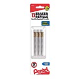 Pentel Eraser Refills For Mechanical Pencils, White, Pack Of 12