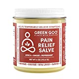 Green Pain Relief Skin Salve, All-Natural Pain Relief Formula For Arthritis, Sore Muscles & Bruises, Rapid Relief, 4 oz jar