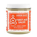 Green Goo First Aid Salve, All-Natural Cream for Healing Cuts, Scrapes, Blisters, Chafing, Sunburns & More, 4 Oz