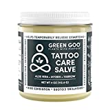 Green Goo Tattoo Care, Natural Aftercare Ointment for New Tattoos with Aloe Vera, Myrrh & Yarrow, Soothes Pain & Swelling & Helps Maintain Art, 4 Oz