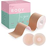 Boob Tape, Boobytape for Breast Lift | Achieve Chest Support Lift & Contour of Breasts | Sticky Body Tape for Push up & Shape in All Clothing Fabric Dress Types | Waterproof Sweat-Proof Bob Tape