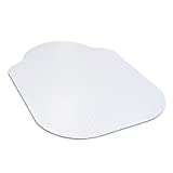 Evolve 33" x 44" Clear Office Chair Mat with Rounded Corners for Low Pile Carpets, Made in The USA, C5B5003G