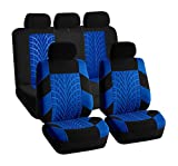 Automotive Seat Covers Blue Universal Fit Full Set Travel Master fits most Cars, SUVs, and Trucks (Airbag and Split Bench Compatible) FH Group FB071BLUE115