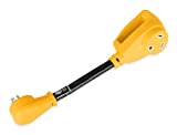 Camco Heavy-Duty Electrical Dogbone Adapter with PowerGrip Handle, 15 Amp Male to 30 Amp Female, 12 Inches (55165)