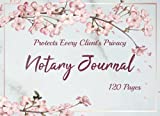 Notary Journal: One Entry Per Page, Protects Every Client's Privacy, Notary Records Log Book, Notaries Logbook, Pink Cover