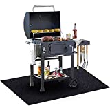 Under The Grill Mat, (36 x 48 inches) BBQ Grilling Gear Gas Electric Grill  Use This Absorbent Grill Pad Floor Mat to Protect Decks Patios from Grease Splatter and Other Messes