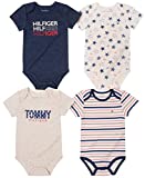 Tommy Hilfiger baby boys 4 Pack Bodysuit and Toddler Layette Set, Icy Heather, 18M US