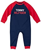 Tommy Hilfiger Baby Boys' Coverall, Tango Red/Medieval Blue, 6-9 Months