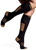 Copper Compression Socks for Women & Men - Diabetic Socks, Improves Circulation, Reduces Swelling & Pain - For Nurses, Running, & Everyday Use - Copper Infused Nylon By CopperJoint (Large  X-Large)