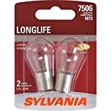 SYLVANIA - 7506 Long Life Miniature - Bulb, Ideal for Daytime Running Lights (DRL) and Back-Up/Reverse Lights (Contains 2 Bulbs)