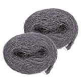 Oiyeefo Steel Wool for Mice Control, Gap Blocker, Easy to Install, Keep Mice Away from Weep Holes/Gaps/Pipeline/Vents Around Workshop/Pipes/Garden/Kitchen/Attic Vents2packx10ft