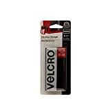 VELCRO Brand Heavy Duty Fasteners | 4x2 Inch Strips 4 Sets | Holds 10 lbs | Stick-On Adhesive Backed | Black Industrial Strength | For Indoor or Outdoor Use, 90209