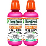 TheraBreath Healthy Smile Dentist Formulated 24-Hour Oral Rinse, Sparkle Mint, 16 Ounce (Pack of 2)