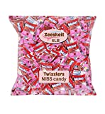 TWIZZLERS Cherry Nibs Licorice Candy - 0.8 oz. [Pack, of 6 Lb.] Fun Size Chewy Candy in Bulk, Ideal for Easter ZEESKEIT