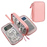 DDgro Electronics Travel Packing Organizer Tech Accessories Pouch Carrying Bag for Woman, Students, Girl (Medium, Pink)