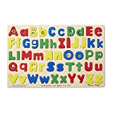 Melissa & Doug Upper & Lower Case Alphabet Letters Wooden Puzzle - 52 Pieces