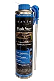 Savio Black Foam IPF Water Resistant Sealant Can - 16 oz