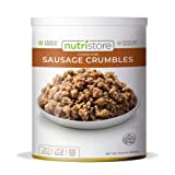 Nutristore Freeze Dried Sausage Crumbles | Premium Quality | USDA Inspected | Amazing Taste | Perfect for Camping | Survival Food (1-Pack)